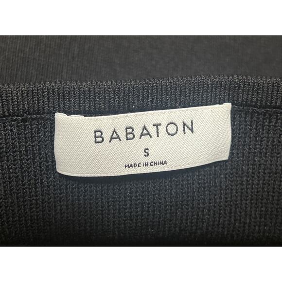 Aritzia Babaton Black Sleeveless Sculpt Rib Corset Bustier Tank Crop Top Size S - Picture 3 of 4